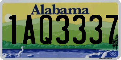 AL license plate 1AQ3337