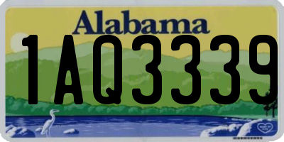 AL license plate 1AQ3339