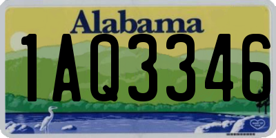 AL license plate 1AQ3346