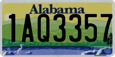 AL license plate 1AQ3357