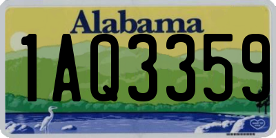 AL license plate 1AQ3359