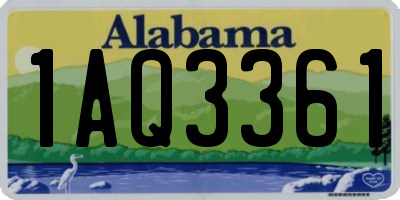 AL license plate 1AQ3361