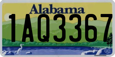 AL license plate 1AQ3367