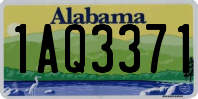 AL license plate 1AQ3371