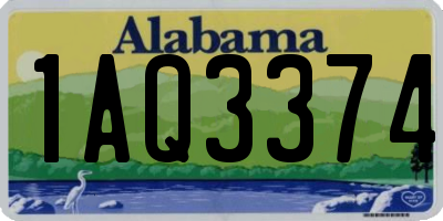 AL license plate 1AQ3374