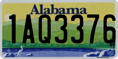 AL license plate 1AQ3376
