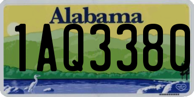 AL license plate 1AQ3380