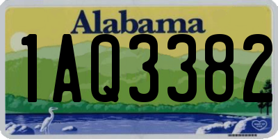AL license plate 1AQ3382