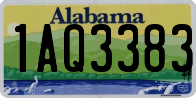 AL license plate 1AQ3383