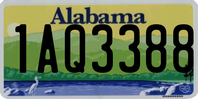 AL license plate 1AQ3388
