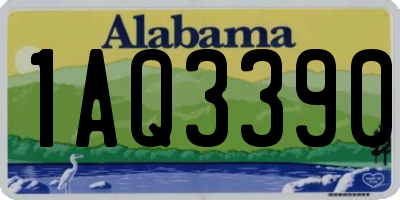 AL license plate 1AQ3390