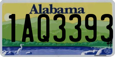 AL license plate 1AQ3393