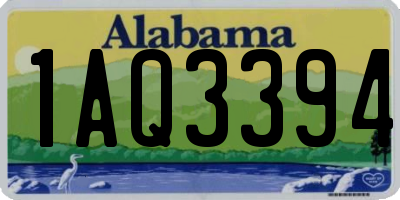 AL license plate 1AQ3394