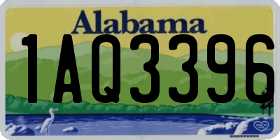 AL license plate 1AQ3396