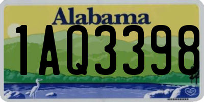 AL license plate 1AQ3398