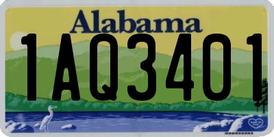 AL license plate 1AQ3401