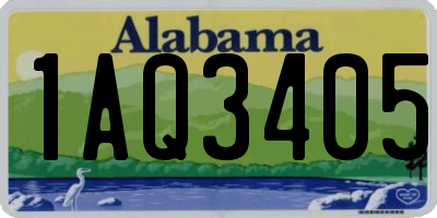 AL license plate 1AQ3405