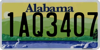 AL license plate 1AQ3407