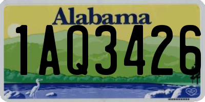 AL license plate 1AQ3426