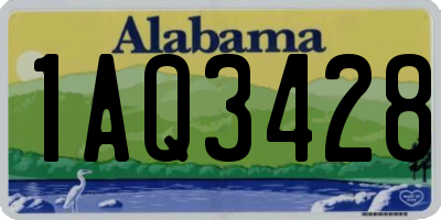 AL license plate 1AQ3428