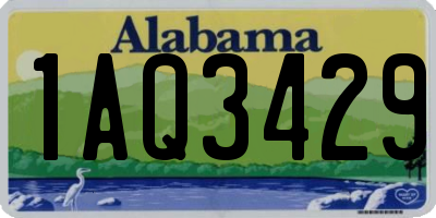 AL license plate 1AQ3429