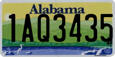 AL license plate 1AQ3435