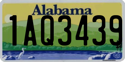 AL license plate 1AQ3439