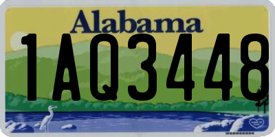 AL license plate 1AQ3448