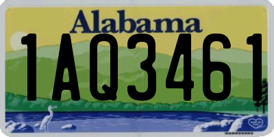 AL license plate 1AQ3461