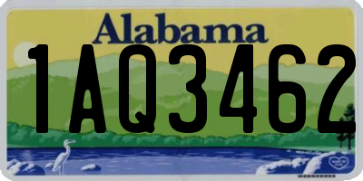 AL license plate 1AQ3462