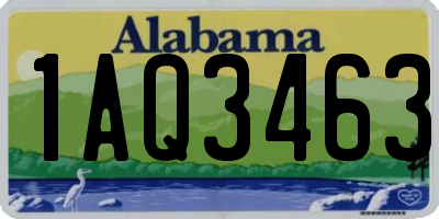 AL license plate 1AQ3463