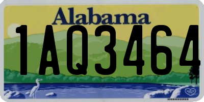 AL license plate 1AQ3464