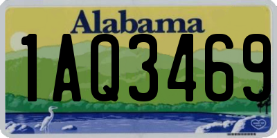 AL license plate 1AQ3469