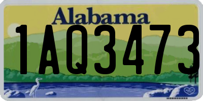 AL license plate 1AQ3473