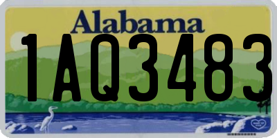 AL license plate 1AQ3483