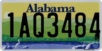 AL license plate 1AQ3484