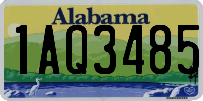 AL license plate 1AQ3485