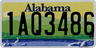 AL license plate 1AQ3486