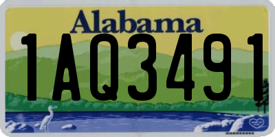AL license plate 1AQ3491