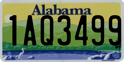 AL license plate 1AQ3499
