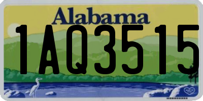 AL license plate 1AQ3515