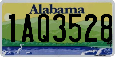 AL license plate 1AQ3528
