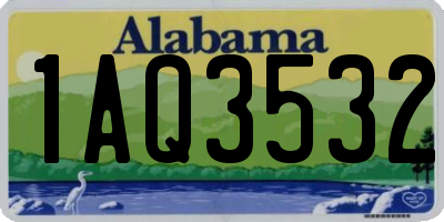 AL license plate 1AQ3532