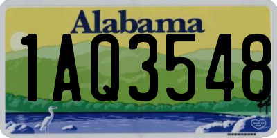 AL license plate 1AQ3548