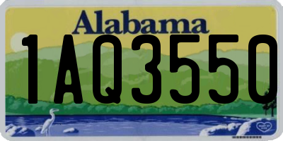 AL license plate 1AQ3550