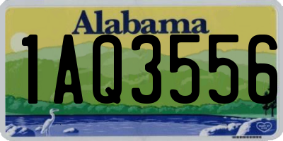 AL license plate 1AQ3556