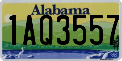 AL license plate 1AQ3557