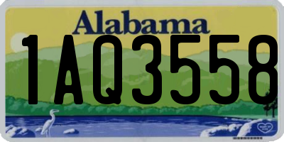 AL license plate 1AQ3558