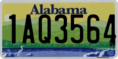 AL license plate 1AQ3564