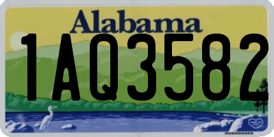 AL license plate 1AQ3582